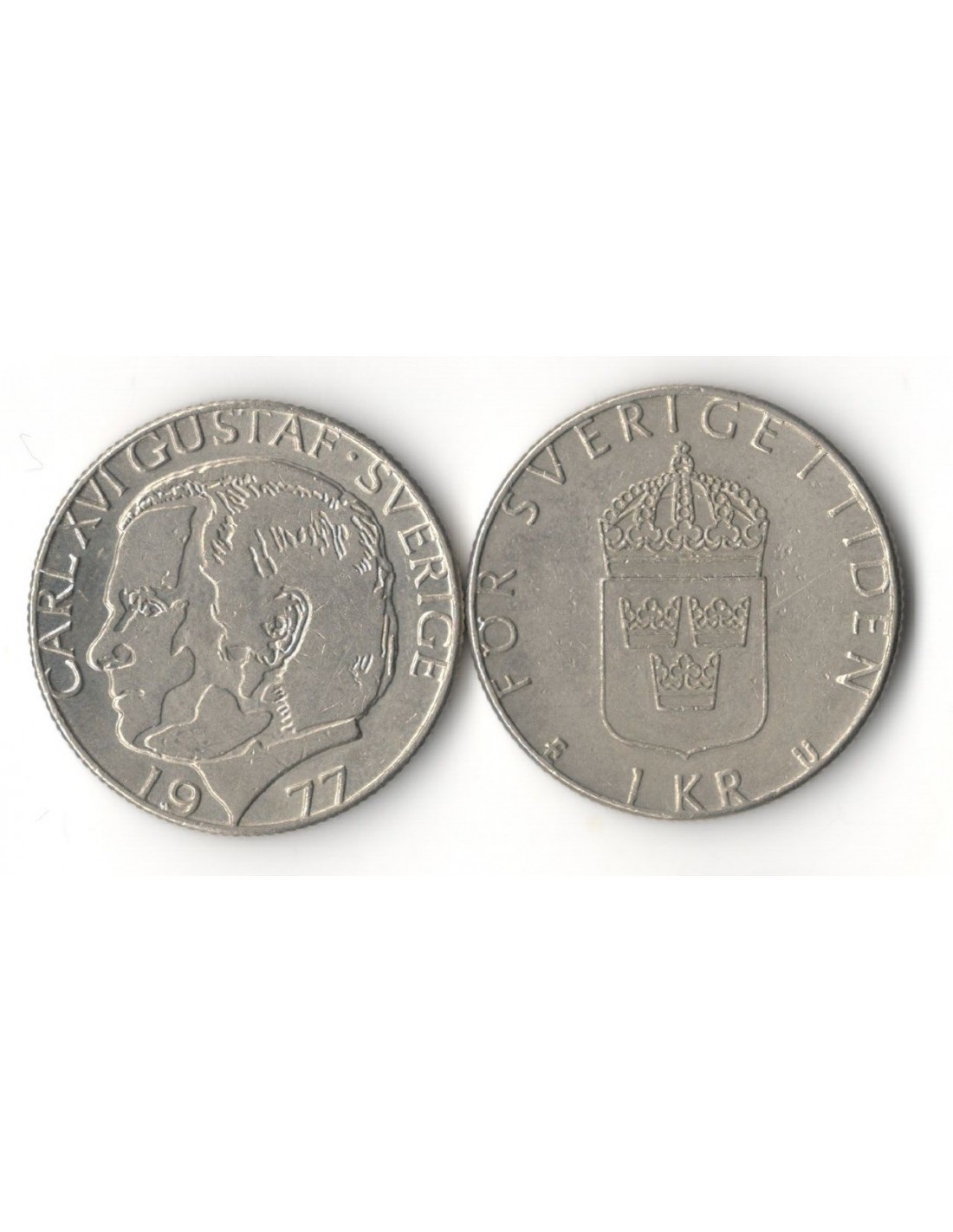 Sweden Carl Xvi Gustaf 1973 1 Krone 1977