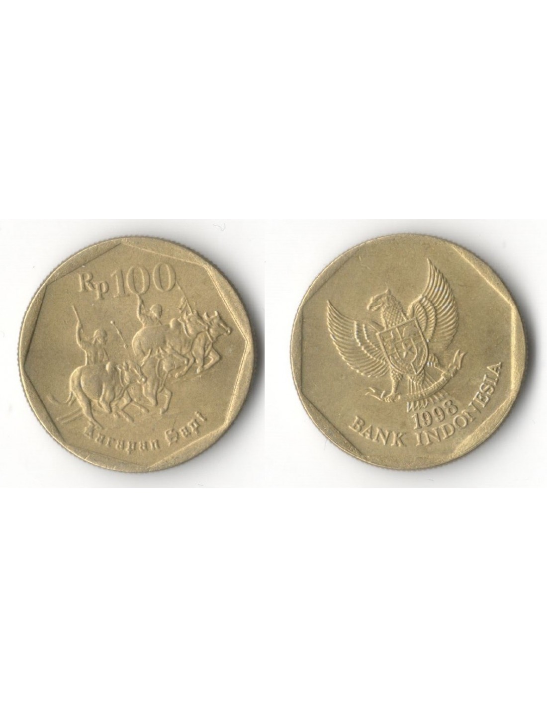 INDONESIA 100 RUPIAH 1998 KM: 53