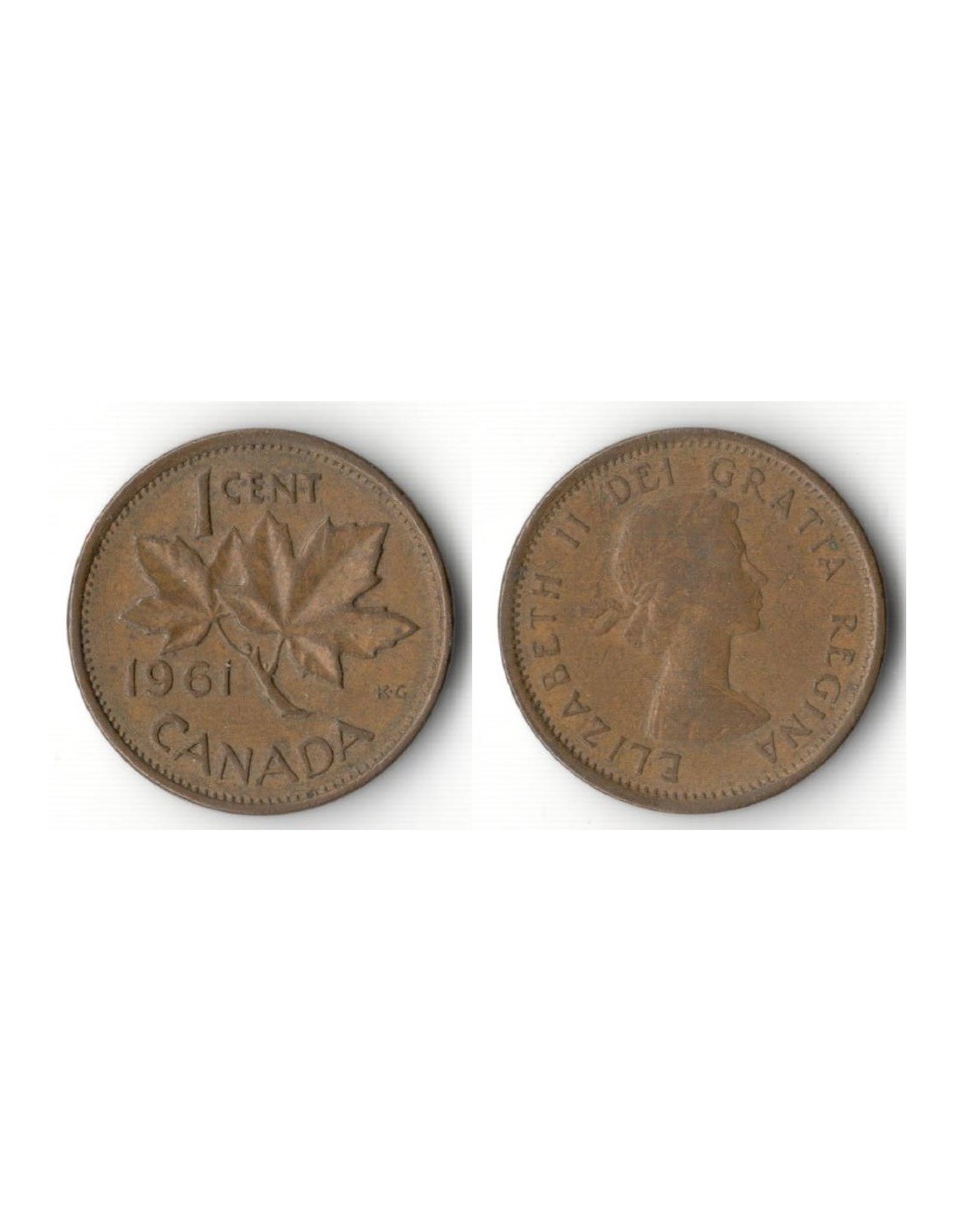 CANADA 1 CENT 1961