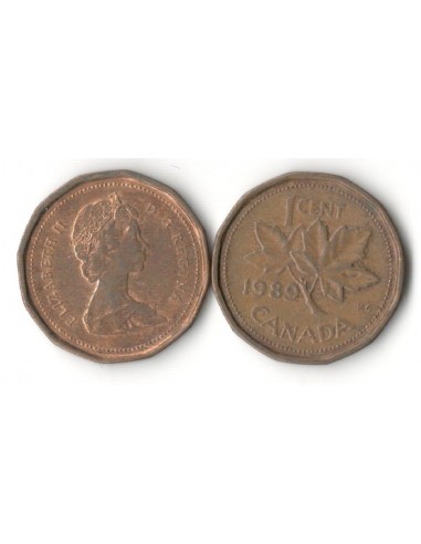 CANADA 1 CENT 1989